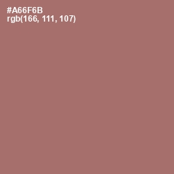 #A66F6B - Coral Tree Color Image