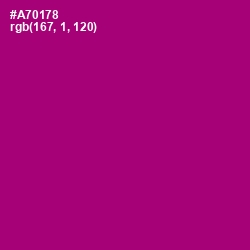 #A70178 - Flirt Color Image