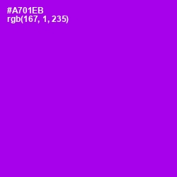 #A701EB - Electric Violet Color Image