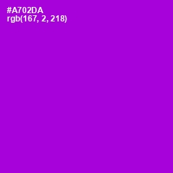 #A702DA - Electric Violet Color Image