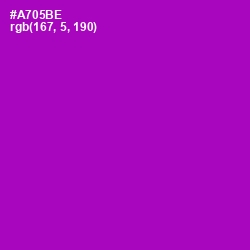 #A705BE - Violet Eggplant Color Image