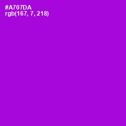 #A707DA - Electric Violet Color Image