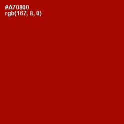 #A70800 - Bright Red Color Image