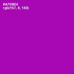 #A708B4 - Violet Eggplant Color Image
