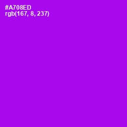 #A708ED - Electric Violet Color Image