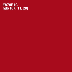 #A70B1C - Milano Red Color Image