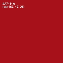 #A7111A - Milano Red Color Image