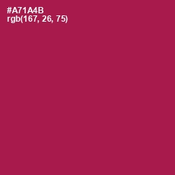 #A71A4B - Jazzberry Jam Color Image