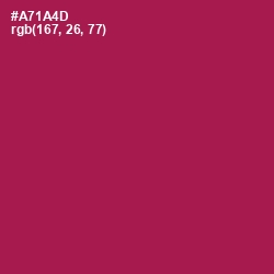 #A71A4D - Jazzberry Jam Color Image