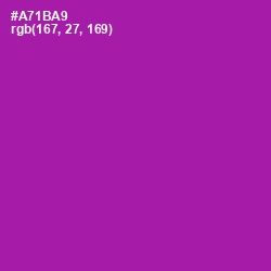 #A71BA9 - Violet Eggplant Color Image