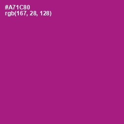 #A71C80 - Violet Eggplant Color Image