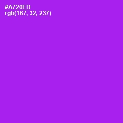 #A720ED - Electric Violet Color Image