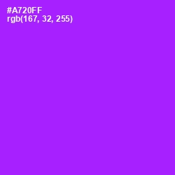#A720FF - Electric Violet Color Image