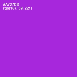 #A727DD - Electric Violet Color Image