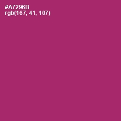 #A7296B - Royal Heath Color Image
