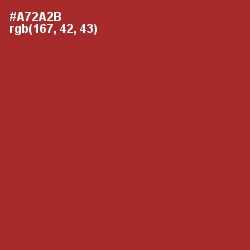 #A72A2B - Mexican Red Color Image