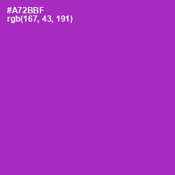 #A72BBF - Violet Eggplant Color Image