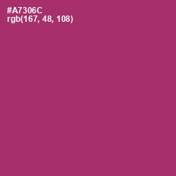 #A7306C - Rouge Color Image