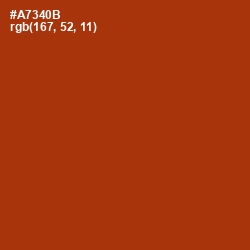 #A7340B - Tabasco Color Image