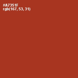 #A7351F - Tabasco Color Image