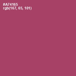 #A74165 - Hippie Pink Color Image