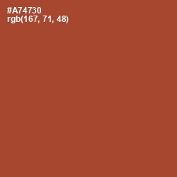 #A74730 - Medium Carmine Color Image