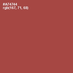 #A74744 - Apple Blossom Color Image