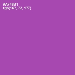 #A748B1 - Wisteria Color Image
