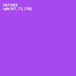 #A749EE - Amethyst Color Image