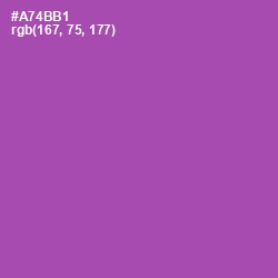 #A74BB1 - Wisteria Color Image