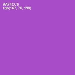 #A74CC6 - Amethyst Color Image