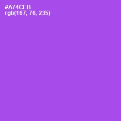 #A74CEB - Amethyst Color Image