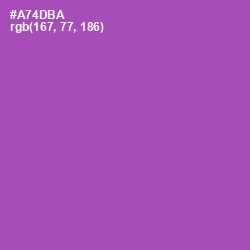 #A74DBA - Wisteria Color Image