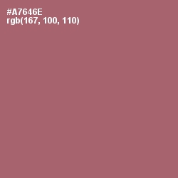 #A7646E - Coral Tree Color Image