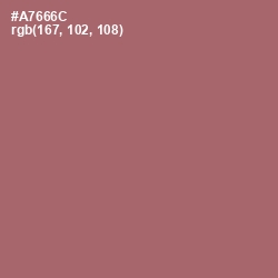 #A7666C - Coral Tree Color Image