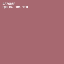 #A7686F - Coral Tree Color Image