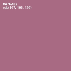 #A76A82 - Turkish Rose Color Image