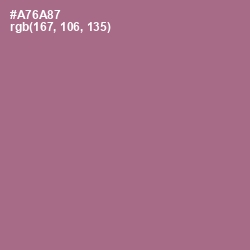 #A76A87 - Turkish Rose Color Image