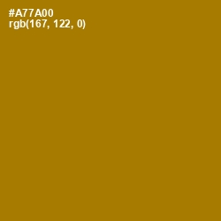 #A77A00 - Buttered Rum Color Image