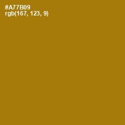 #A77B09 - Buttered Rum Color Image