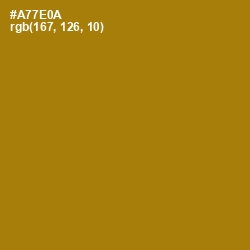 #A77E0A - Buttered Rum Color Image