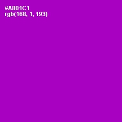 #A801C1 - Electric Violet Color Image