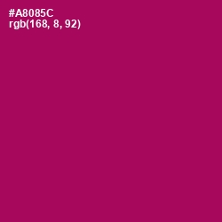 #A8085C - Jazzberry Jam Color Image