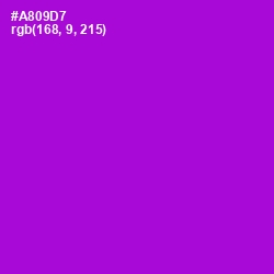 #A809D7 - Electric Violet Color Image