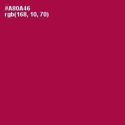 #A80A46 - Jazzberry Jam Color Image