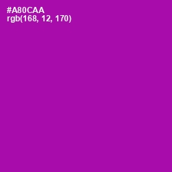 #A80CAA - Violet Eggplant Color Image