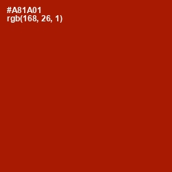 #A81A01 - Milano Red Color Image