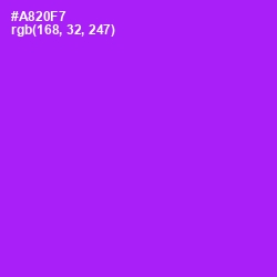 #A820F7 - Electric Violet Color Image