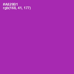 #A829B1 - Violet Eggplant Color Image