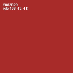#A82B29 - Mexican Red Color Image